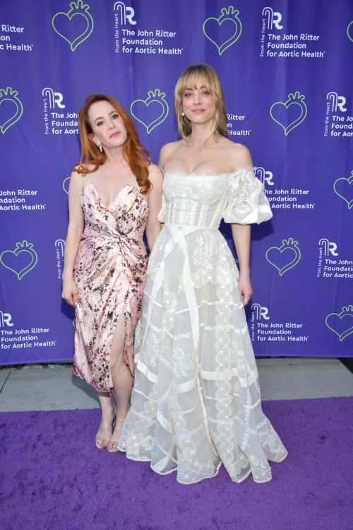 Amy Davidson and Kaley Cuoco at the John Ritter Foundation for Aortic Health Evening from the Heart LA 2022 Gala