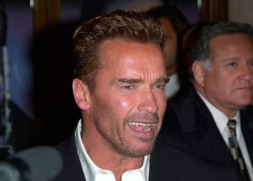 Arnold Schwarzenegger at the premiere of "The 6th Day" in 2000