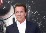 Arnold Schwarzenegger at the premiere of "Terminator Genisys" in 2015