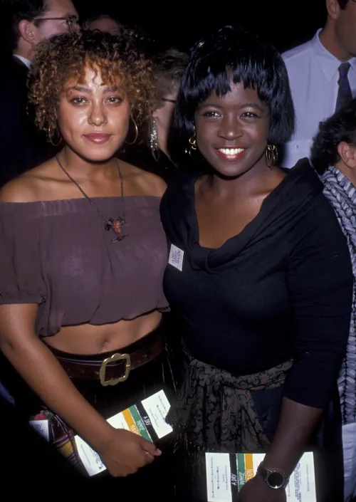 Cree Summer and Charnele Brown at the premiere of "Dry White Season" in 1989