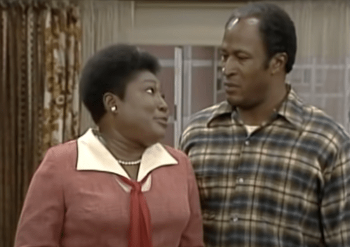 Esther Rolle and John Amos on "Good Times"