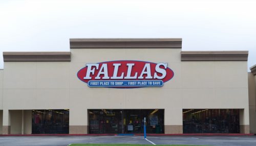 Fallas department store in Houston, TX.  American retail store selling clothing and household items.  Founded in 1962 LA California.