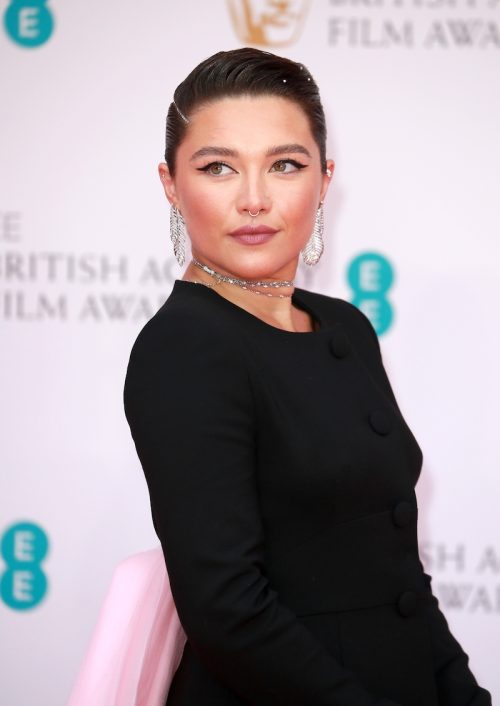 Florence Pugh at the EE British Academy Film Awards in 2022