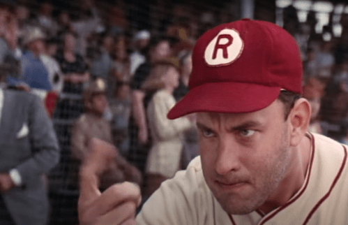 Tom Hanks in "A League of Their Own"