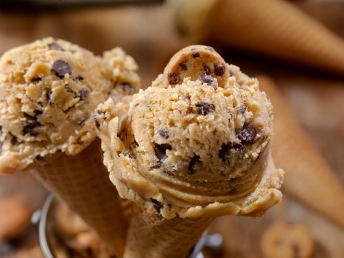 Editable Chocolate Chip Cookie Dough Cone