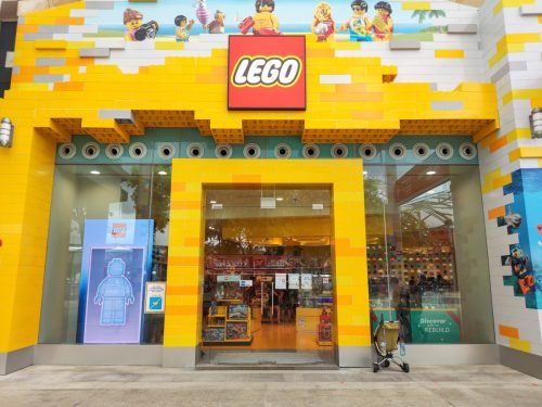 Shop front of Lego Store in Sentosa, Singapore. It is the largest Lego Store in South East Asia.