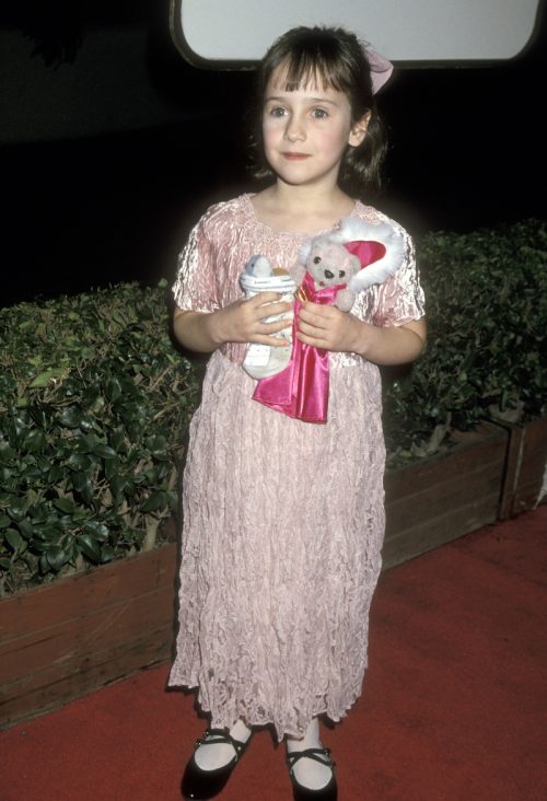Mara Wilson at the 1995 Golden Globe Awards