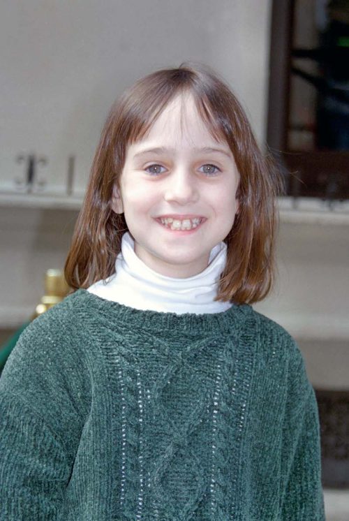 Mara Wilson at Planet Hollywood in New York City in 1996