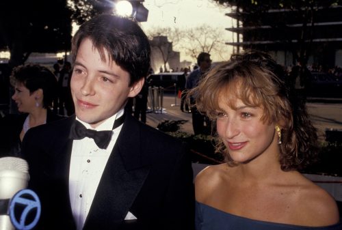 Matthew Broderick and Jennifer Grey at the 1987 Oscars