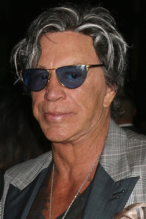 Mickey Rourke at the premiere of "Triple 9" in 2016
