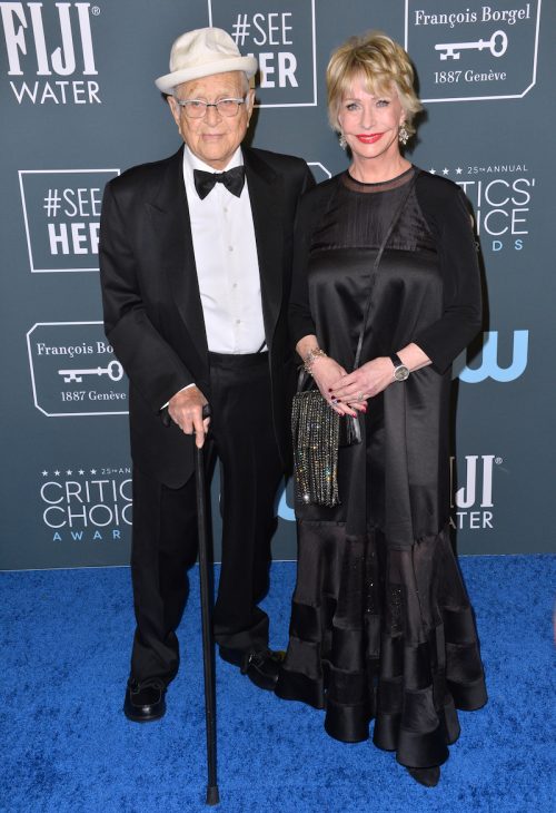 Norman and Lyn Lear at the Critics' Choice Awards in 2020