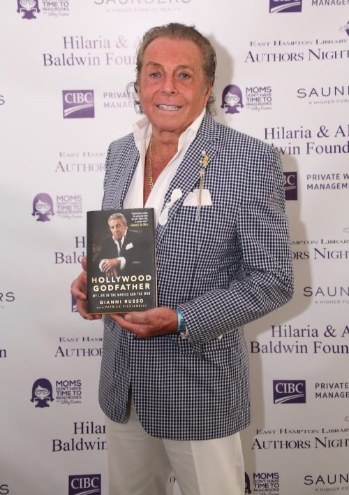 Gianni Russo with his book at East Hampton Library's 15th Annual Authors Night Benefit in 2019