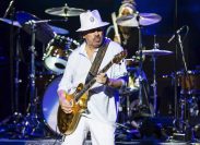 Carlos Santana performing at Pine Knob Music Theatre in Clarkston, MI on July 5, 2022