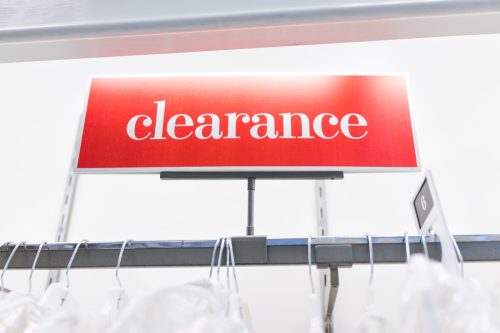 clearance rack sign