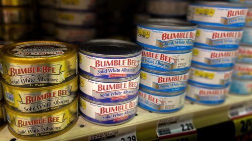 bumble bee seafood cans
