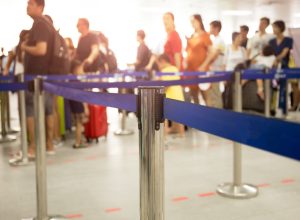 security line at the airport