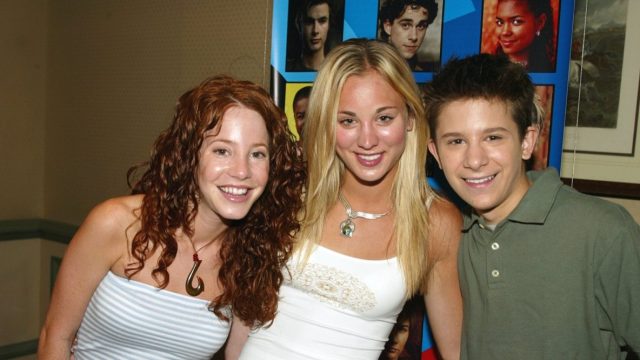 Amy Davidson Kaley Cuoco and Martin Spanjers in 2002