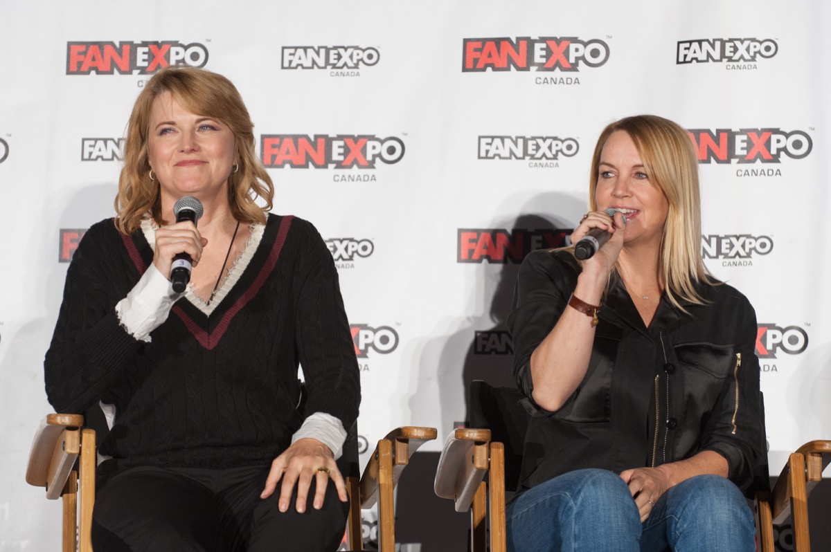 Lucy Lawless and Renee O'Connor in 2018