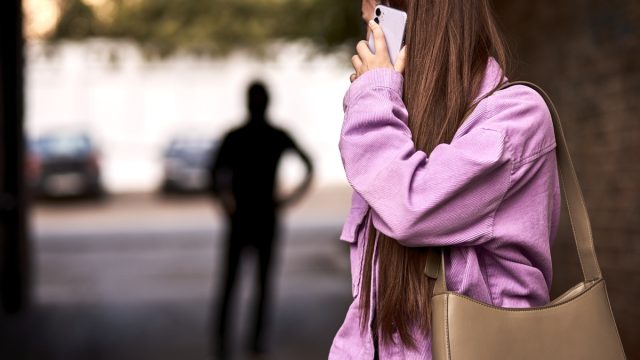 Criminal stalking woman, commiting crime while victim was walking alone