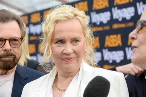 Agnetha Fältskog at the first performance of ABBA Voyage in May 2022