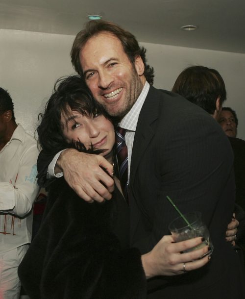 Amy Sherman-Palladino and Scott Patterson at the "Gilmore Girls" 100th episode party in 2004