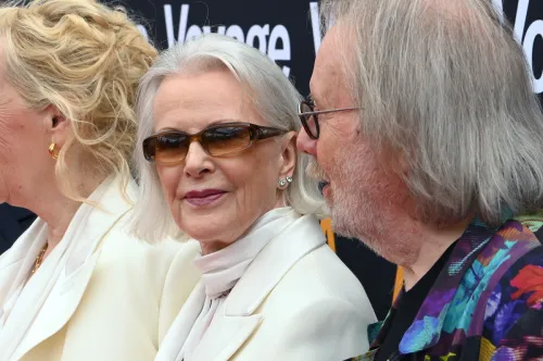 Anni-Frid Lyndstad at the first performance of ABBA Voyage in May 2022