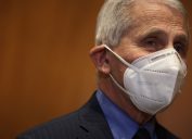 Dr. Anthony Fauci wearing a face mask
