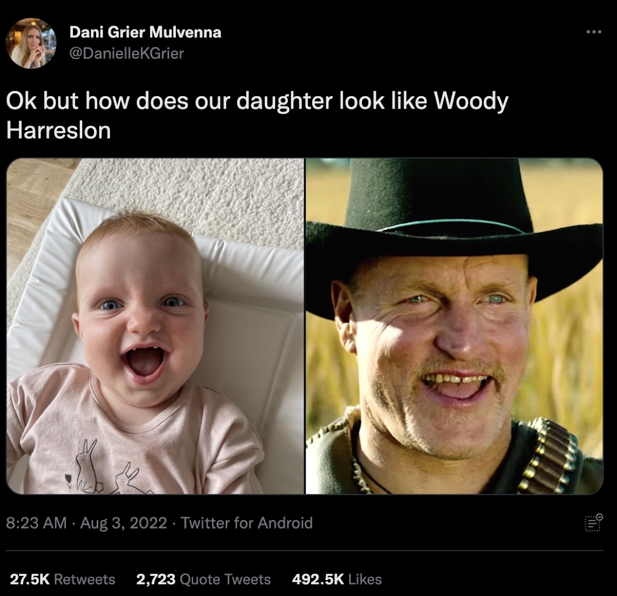 This Baby Looks Like Woody Harrelson And He Agrees, in a Poem — Best Life