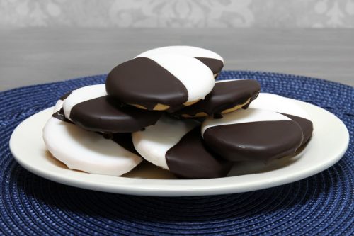 biscoitos preto e branco