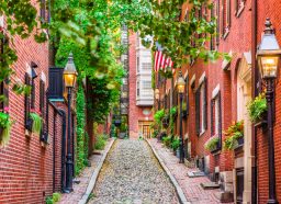 A street in Beacon Hill in Boston