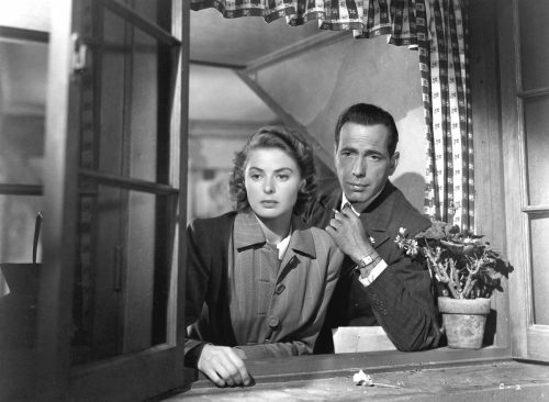 Ingrid Bergman and Humphrey Bogart in "Casablanca"