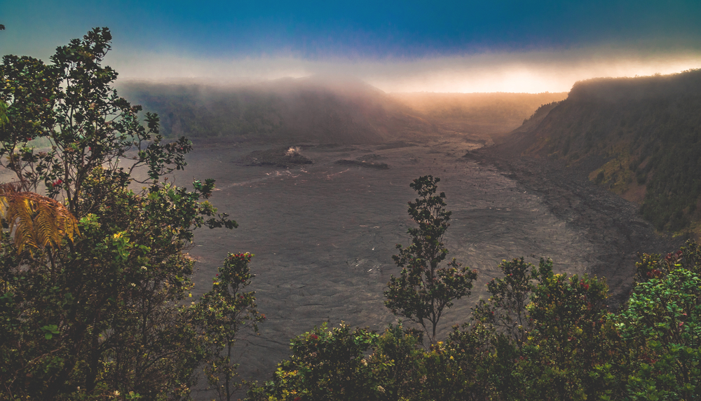 Crater Rim National Recreational Trail on Big Island in Hawaii