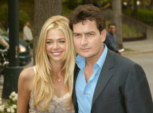 Denise Richards and Charlie Sheen at the CBS Upfront After Party in 2003