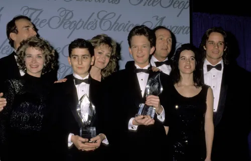 The cast of "Doogie Howser, M.D." at the People's Choice Awards in 1990