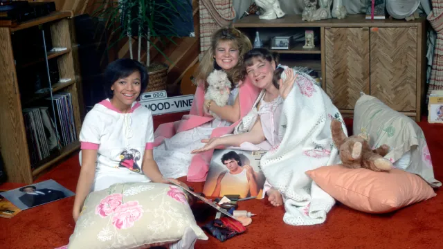 Kim Fields, Lisa Whelchel, and Mindy Cohn in a promotional photo circa 1970s