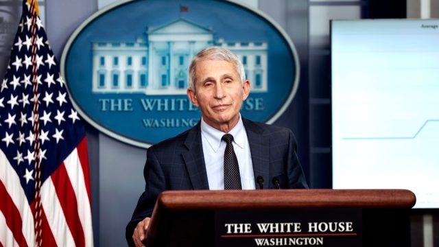Dr. Anthony Fauci, Director of the National Institute of Allergy and Infectious Diseases and the Chief Medical Advisor to the President, delivers an update on the Omicron COVID-19 variant during the daily press briefing at the White House on December 01, 2021 in Washington, DC. The first case of the omicron variant in the United States has been confirmed today in California.