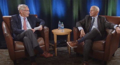 fauci discussing the covid pandemic in new interview