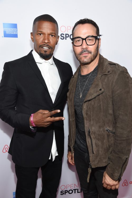 Jamie Foxx and Jeremy Piven at Open Spotlight at The Oasis in 2016