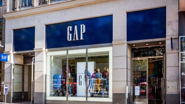 The GAP fashion store on Champs-Elysees avenue
