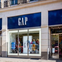 The GAP fashion store on Champs-Elysees avenue