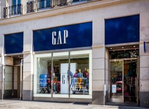 The GAP fashion store on Champs-Elysees avenue