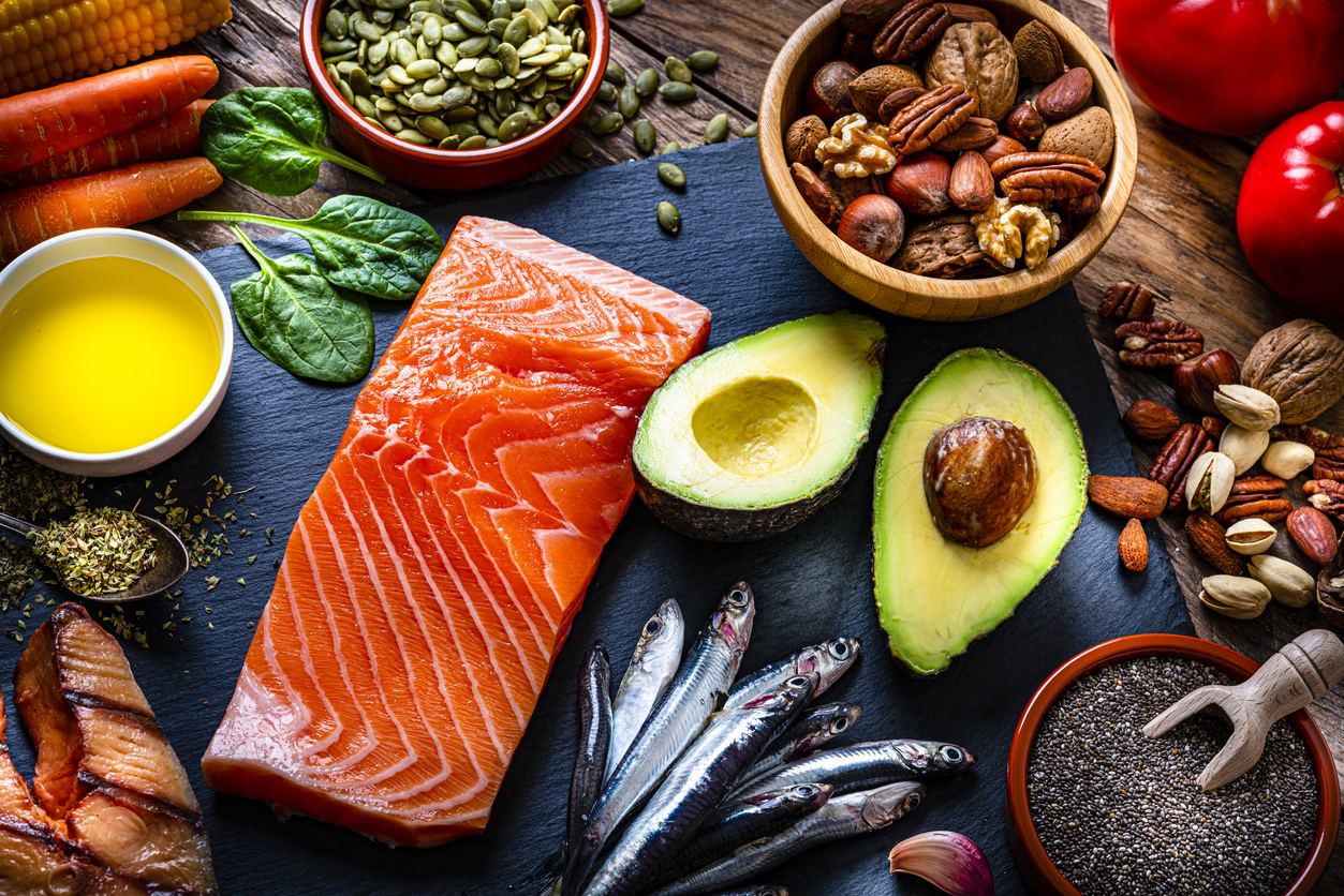 A group of food with high levels of Omega-3 fat. 