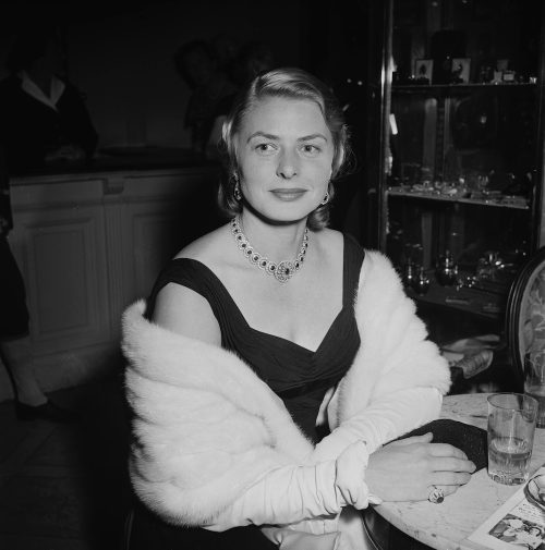Ingrid Bergman at the Cannes Film Festival in 1956
