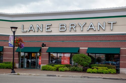 A Lane Bryant store in Buffalo, New York, USA. Lane Bryant Inc. is a United States retail women's clothing store chain focusing on plus-size clothing.