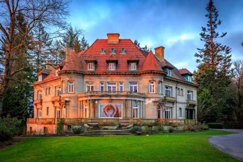 view of the pittock mansion in portland