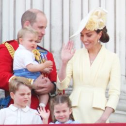 Prince Louis Harry George William Charles Kate Middleton Princess Charlotte Trooping the colour Royal Family Buckingham Palace