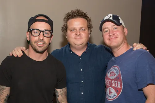 Chauncey Leopardi, Patrick Renna, and Tom Guiry at the Alama Drafthouse Rolling Roadshow screening of "The Sandlot" in 2019