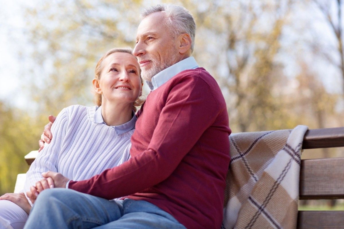 older couple in committed relationship