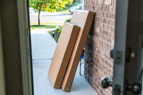 large packages at front door