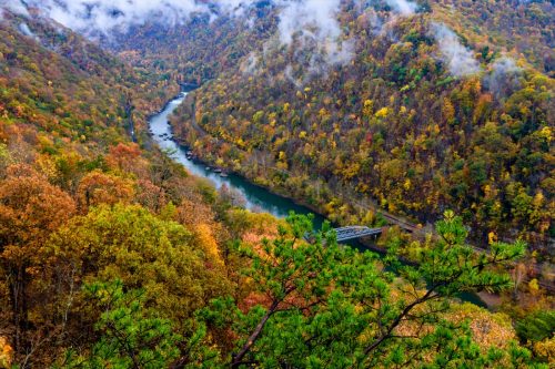 Frunziș de toamnă Parcul Național New River Gorge
